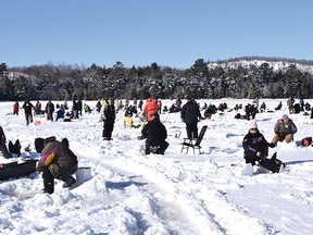Photo by KEVIN McSHEFFREY
The 2020 Elliot Lake Ice Fishing Derby attracted 425 anglers to the event.