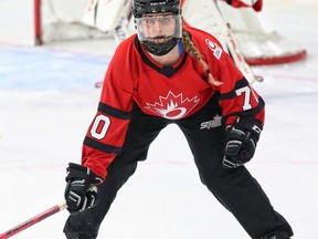 West Perth native Lydia Duncan (70) represented Canada during the recent world championships in Finland. ANDRE VANDAL