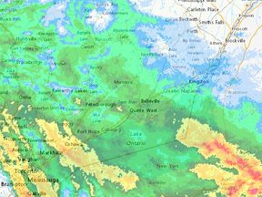 Environment Canada weather radar as of 3:15 p.m. on Thursday. (Environment Canada)