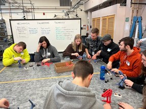 The students got an opportunity to gain hands-on experience during the camp. Photo provided.