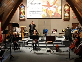 The Praise Hymn musical ensemble performed Friday evening in East End Community Baptist Church. JACK EVANS PHOTO