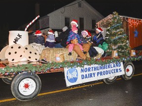 The Dairy Farmers of Northumberland float made you think of milk and cookies. Santa will be happy with the size of those cookies! EVELYN MCLEOD PHOTO