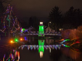Lights and illuminated displays at the Simcoe Panorama can be seen for the last time this season on Sunday, January 1, 2023 beginning at 6 pm in Wellington Park.  Brian Thompson/Postmedia Network