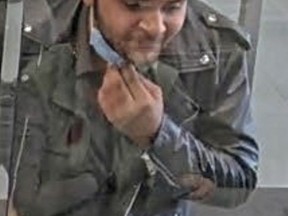 Brantford police released an image of a suspect in an identity theft investigation.