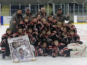 The Brantford Minor Hockey Association's under-10 'AA' team captured its division championship on Thursday at the Wayne Gretzky Sports Centre during the 51st annual Wayne Gretzky International Tournament. Expositor Staff