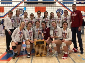 The Cochrane High Cobras senior girls' volleyball team finished the season strong, coming in second at provincials. SUBMITTED