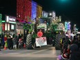 More than 70 floats made their way through the brightly lit Napanee downtown during the annual Parade of Lights on Saturday.