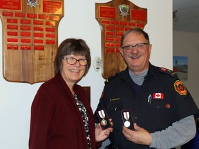 Crossroads Community Church pastors Ruth and Arnie Lotholz, known for their involvement in multiple services around Mayerthorpe and beyond, received the Queen Elizabeth II Platinum Jubilee Medal in November. They were nominated by town council.