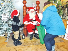 Photo by LESLIE KNIBBS
Santa Claus is returning to Massey Home Hardware this year on Dec. 2 to delight children.