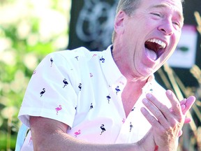 Timothy Murphy reacts during Fringe North's presentation at Downtown Street Party in Sault Ste. Marie, before the COVID outbreak. POSTMEDIA FILE PHOTO