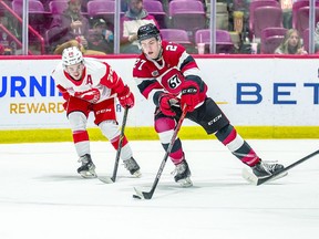 A CHEER FOR MATIER World class defenceman Jack Matier of Sault Ste. Marie is having a standout season for the Ottawa 67's of the Ontario Hockey League. The right-hand shooting defender is averaging a point per game for Ottawa from his blue line position. BOB DAVIES