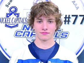 Max Campbell, a standout forward with the Sudbury U16 Nickel Capitals of the Great North Under 18 Hockey League has a connection to Sault Ste. Marie through the well known Barsanti family.