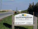 The entrance to the Twin Creeks Environmental Center landfill near Watford is shown in this file photo.
