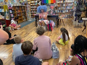 Amanda Villa leads Drag Queen Story Time held each month at The Book Keeper book store in Sarnia.(Handout)