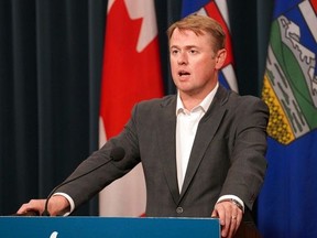 Alberta Justice Minister Tyler Shandro. PHOTO BY DEAN PILLING/POSTMEDIA/FILE