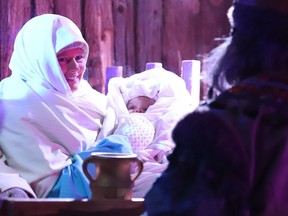 The Living Nativity, presented by All Nations Church, is performed on the grounds of Science North in Sudbury, Ont. on Wednesday December 21, 2022. The Living Nativity will be performed every evening at 7:30 until Dec. 24. John Lappa/Sudbury Star/Postmedia Network