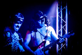 Barbarian band Thunder Glove invade the Hotel Wolfe Island on Saturday night.