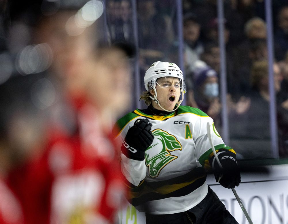 London Knights facing Windsor Spitfires in Game 7 at Budweiser