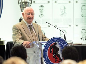 Ray McKelvie won the Bill Long Award for Distinguished Service at the 2013 OHL Awards Ceremony. He's pictured here at the Hockey Hall of Fame in Toronto on Tuesday June 4, 2013. Photo by Aaron Bell/OHL Images