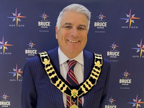 Brockton Mayor Chris Peabody will serve as Bruce County's warden after being elected during the inaugural council meeting Thursday at the Walkerton Administration Centre. Photo supplied.