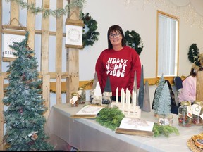 Kim Furlong, the organizer of A Christmas Market, had her own goods to sell from Creations Whitecourt.