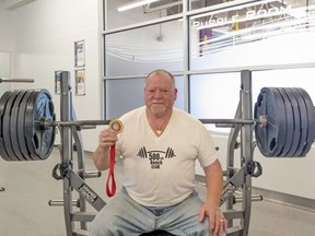 Colin Bonneau set numerous world records in the upper age divisions as a powerlifter. Photo Supplied