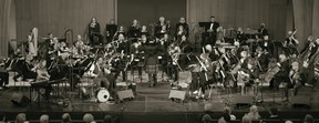 Stratford-based Celtic band The Bookends perform with the Stratford Symphony Orchestra in June 2022. (Handout)