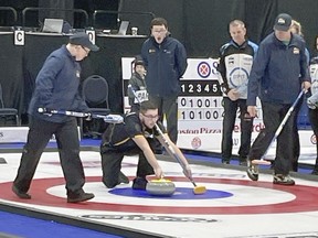 To recognize their National Gold Medal, the Wetaskiwin Special Olympics National curling team had the honour of playing the first rock during the Sentinel Storage Alberta Scotties opening ceremonies at CO-OP Place last week.