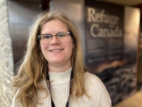 Heather Wilson is an archivist at the Museum of Lennox and Addington. She and staff are welcoming the first visitors to the museum's latest temporary exhibit entitled Refuge Canada. The exhibit is on loan from the Canadian Museum of Immigration at Pier 21 in Halifax. She is pictured in Napanee on Monday, Jan. 30, 2023.