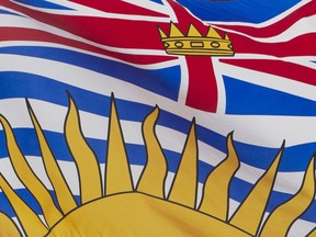 British Columbia's provincial flag flies in Ottawa, Friday July 3, 2020. British Columbia is boosting funding for the Human Rights Tribunal and Community Legal Assistance Society by as much as $4.5 million per year.