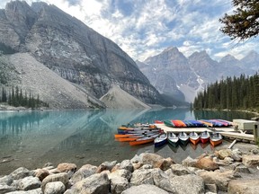 Parks Canada announce Moraine Lake Road will be closed to personal vehicles year-round due to an unmanageable level of traffic that has been growing over the last several years. Photo Marie Conboy/ Postmedia.