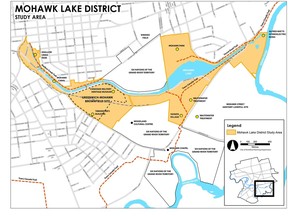 The city held an informatoin meeting this week about plans for the Mohawk Lake District.