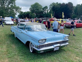 A rare 1959 Mercury Monterey, as a two-door hardtop, was on display at the Old Autos car show in Bothwell in August. Peter Epp photo