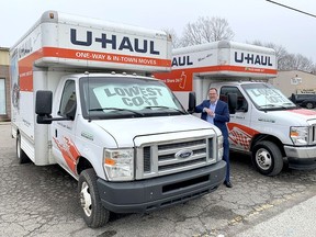 Chatham-Kent Mayor Darrin Canniff says an annual growth index conducted by U-Haul citing Chatham-Kent as the No. 1 growth city in Canada in 2022 provides independent verification the municipality been attracting many new residents. (Ellwood Shreve/Chatham Daily News)