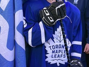 Spencer Heimrich preparing to take to the ice at the Scotiabank Arena in Toronto on Jan. 17. Handout