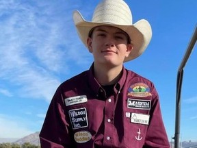 Carter Wilson competed at the Junior World Finals Rodeo in Las Vegas, Nevada.