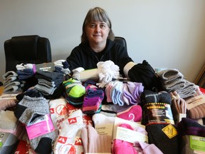 Michelle Hiebert, founder and administrator for SOCKS Kingston, is gearing up for another socks donation push in Kingston in February 2023. She is seen in this Nov. 4, 2018, file photo.