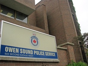 Owen Sound Police Service station. (file photo)