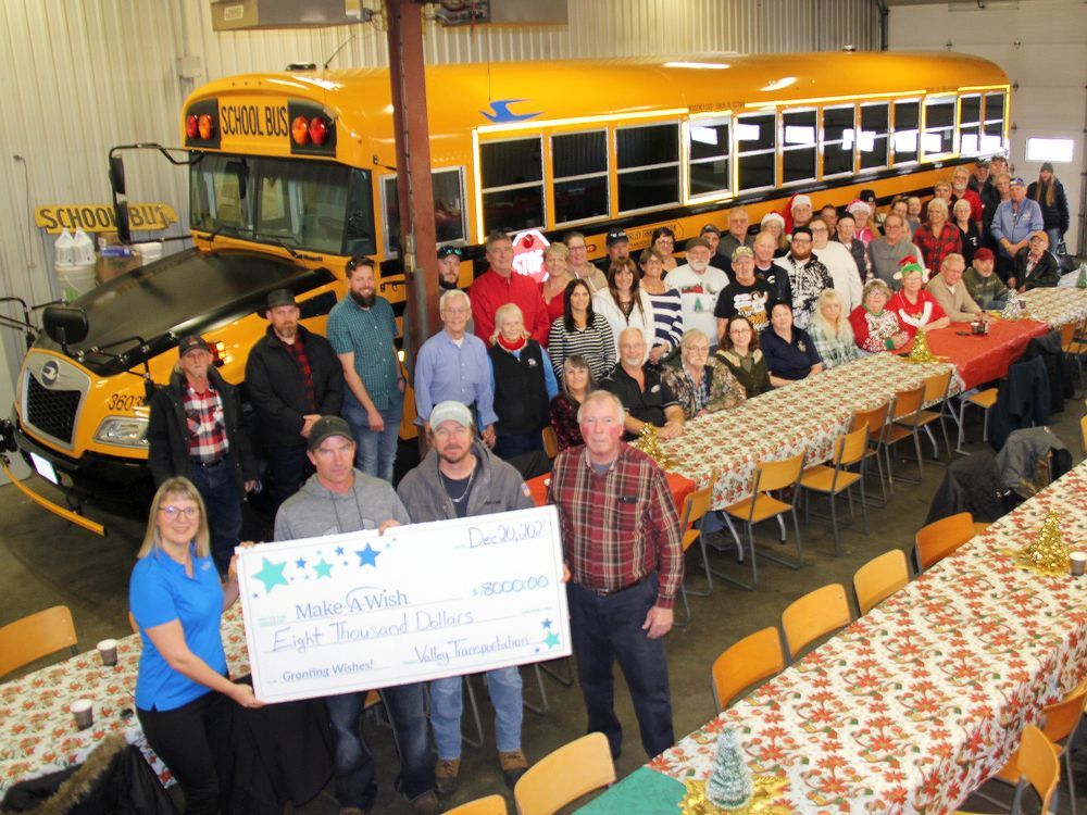 Valley Transportation donates 8,000 to make children's wishes come