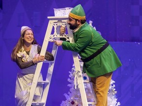 Elf: The Musical didn't set a record for ticket sales at the Grand Theatre, but the holiday show that delighted more than 30,000 through December is its highest-grossing show ever. Izad Etemadi played the lead character Buddy the Elf who falls hard for Michelle Bardach.
Mike Hensen/Postmedia