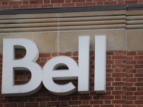 The sign on the Bell building in Sarnia is shown in this photo.