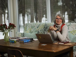 Award-winning author Louise Penny is seen in this file photo at her home in Eastern Townships, southeast of Montreal.  Image file / Postmedia.