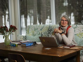 Award-winning author Louise Penny is seen in this file photo at her home in Eastern Townships, southeast of Montreal. Image file / Postmedia.