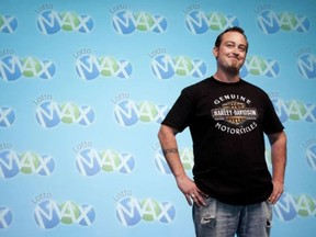 Timothy Schell, then a 34-year-old construction worker from Toronto, won the $50 million Lotto Max drawing in May 2012.  (National Post file photo)