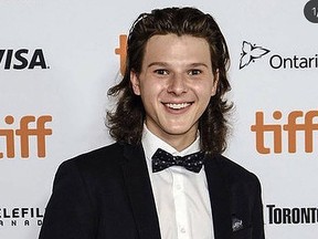 Colton Gobbo of Sudbury attends the Toronto International Film Festival for the screening of Lakewood directed by Phillip Noyce. Gobbo co-stars in the film alongside Oscar nominee Naomi Watts. He will be on the Sudbury Theatre Centre stage on Thursday. Supplied photo