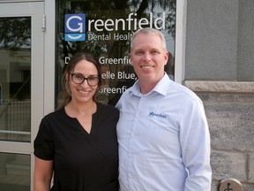 Dr. Rachelle Blue, left, joined Dr. Ryan Greenfield as an owner/partner of Greenfield Dental Health Group on August 1, 2022. CHRIS ABBOTT
