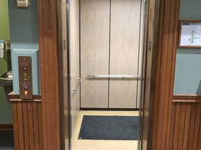 Council and committee meetings at Stratford city hall will once again be held in person as of Feb. 6 after the city hall elevator was brought back online last week. (Photo by Mike Beitz/City of Stratford)