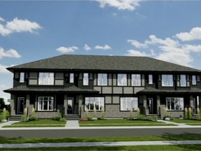 Following three readings of a Land Use Bylaw amendment with an 8-1 vote from Strathcona County council on Tuesday, Daytona Homes will build townhomes with basement suites in the Hillshire neighbourhood. The market product is a first for Sherwood Park. Photo supplied