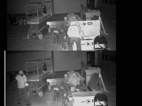 Two suspects wanted by Ontario Provincial Police as they investigate multiple thefts from a construction site in South Frontenac.