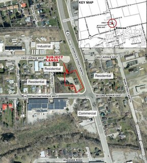 A townhouse project has been proposed for a parcel of land at 600 Norfolk St. N. in Simcoe.(NORFOLK COUNTY)